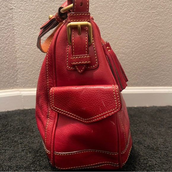 Dooney & Bourke Florentine Leather Side Pocket Hobo - Picture 8 of 12